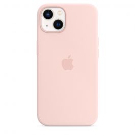 Husa de protectie Apple cu MagSafe pentru iPhone 13, Silicon, Chalk Pink