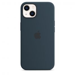 Husa de protectie Apple cu MagSafe pentru iPhone 13, Silicon, Abyss Blue