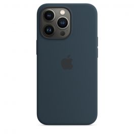 Husa de protectie Apple cu MagSafe pentru iPhone 13 Pro, Silicon, Abyss Blue