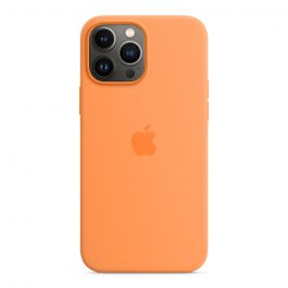 Husa de protectie Apple cu MagSafe pentru iPhone 13 Pro Max, Silicon, Marigold