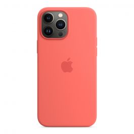 Husa de protectie Apple cu MagSafe pentru iPhone 13 Pro Max, Silicon, Pink Pomelo