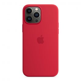 Husa de protectie Apple cu MagSafe pentru iPhone 13 Pro Max, Silicon, (PRODUCT)RED