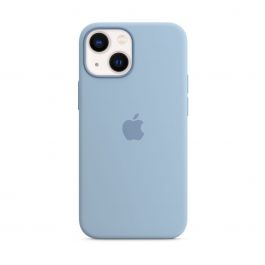 Husa de protectie Apple cu MagSafe pentru iPhone 13 mini, Silicon, Blue Fog