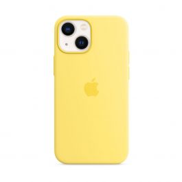 Husa de protectie Apple cu MagSafe pentru iPhone 13 mini, Silicon, Lemon Zest