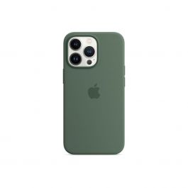 Husa de protectie Apple cu MagSafe pentru iPhone 13 Pro, Silicon, Eucalyptus
