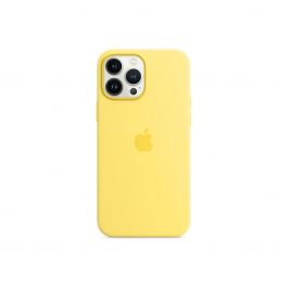 Husa de protectie Apple cu MagSafe pentru iPhone 13 Pro Max, Silicon, Lemon Zest