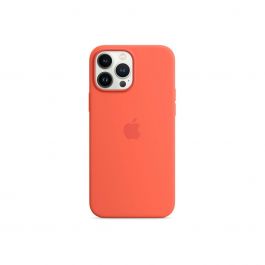 Husa de protectie Apple cu MagSafe pentru iPhone 13 Pro Max, Silicon, Nectarine