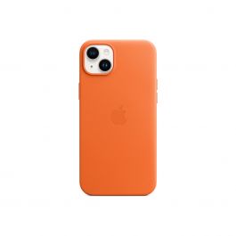 Husa de protectie Apple cu MagSafe pentru iPhone 14 Plus, Piele, Orange