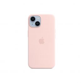 Husa de protectie Apple cu MagSafe pentru iPhone 14, Silicon, Roz