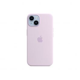 Husa de protectie Apple cu MagSafe pentru iPhone 14, Silicon, Lilac