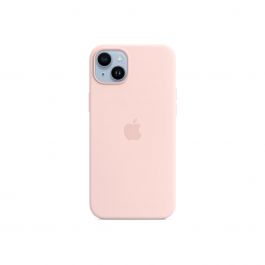 Husa de protectie Apple cu MagSafe pentru iPhone 14 Plus, Silicon, Chalk Pink