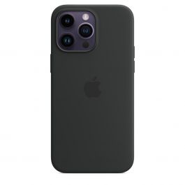 Husa de protectie Apple cu MagSafe pentru iPhone 14 Pro Max, Silicon, Midnight