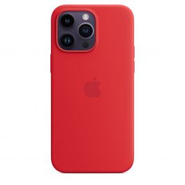 Husa de protectie Apple cu MagSafe pentru iPhone 14 Pro Max, Silicon, (PRODUCT)RED