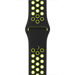 Curea Apple Watch 38mm Nike Black/Volt Nike Sport Band - S/M & M/L