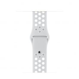 Curea Apple Watch Nike+ 38mm Pure Platinum/White Nike Sport Band - S/M & M/L