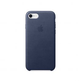 Husa de protectie Apple pentru iPhone 7/8/SE, Piele, Midnight Blue