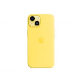 Husa de protectie Apple cu MagSafe pentru iPhone 14, Silicon, Canary Yellow 