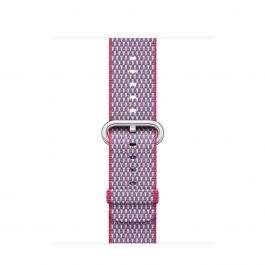 Curea Apple Watch 38mm Berry Check Woven Nylon