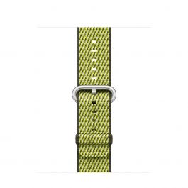 Curea Apple Watch 38mm Dark Olive Check Woven Nylon