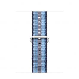 Curea Apple Watch 38mm Midnight Blue Stripe Woven Nylon