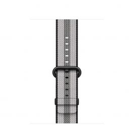 Curea Apple Watch 42mm Black Stripe Woven Nylon
