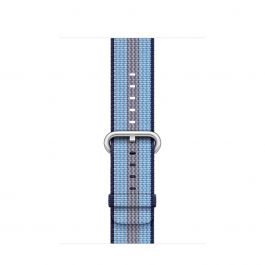 Curea Apple Watch 42mm Midnight Blue Stripe Woven Nylon