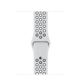Curea Apple Watch 38mm Nike Pure Platinum/Black Nike Sport Band - S/M & M/L