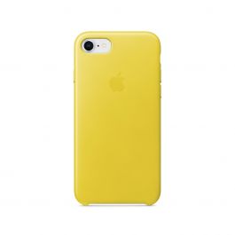 Husa de protectie Apple pentru iPhone 7/8/SE, Piele, Spring Yellow