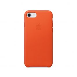 Husa de protectie Apple pentru iPhone 7/8/SE, Piele, Bright Orange