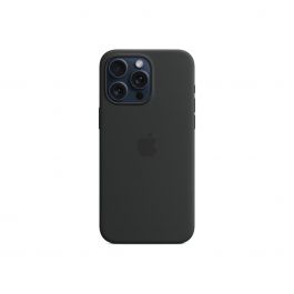 Husa de protectie Apple cu MagSafe pentru iPhone 15 Pro Max, Silicon, Negru
