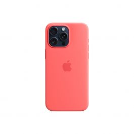 Husa de protectie Apple cu MagSafe pentru iPhone 15 Pro Max, Silicon, Guava