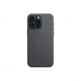 Husa de protectie Apple FineWoven cu MagSafe pentru iPhone 15 Pro Max, Negru