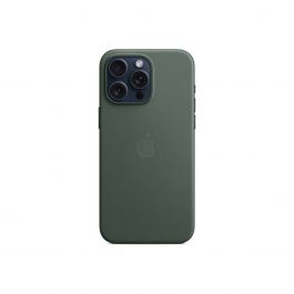 Husa de protectie Apple FineWoven cu MagSafe pentru iPhone 15 Pro Max, Evergreen