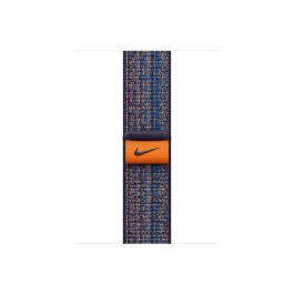 Curea Apple pentru Apple Watch 41mm Game Royal/Orange Nike Sport Loop