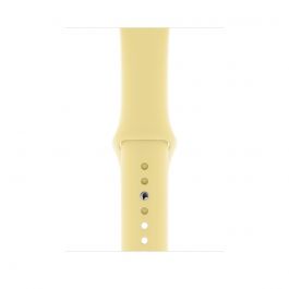 Curea Apple Watch 44mm Band: Lemon Cream Sport Band - S/M & M/L