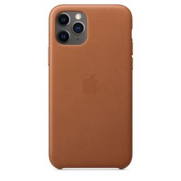 Husa de protectie Apple pentru iPhone 11 Pro, Piele, Saddle Brown