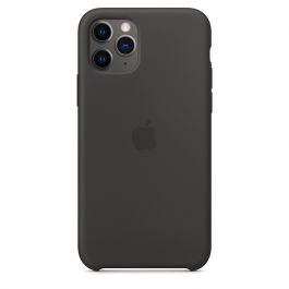 Husa de protectie Apple pentru iPhone 11 Pro, Silicon, Negru