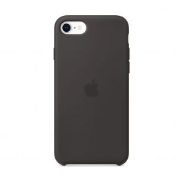 Husa de protectie Apple pentru iPhone SE, Silicon, Negru