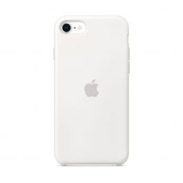 Husa de protectie Apple pentru iPhone SE, Silicon, Alb