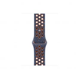 Resigilat: Curea Apple pentru Apple Watch 46mm Nike Sport Band, Blue Flame Nike Sport Band, M/L