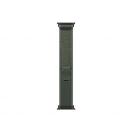 Curea Apple pentru Apple Watch 49mm Green Trail Loop, M/L, Black Titanium Finish