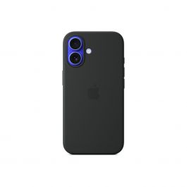 Husa de protectie Apple cu MagSafe pentru iPhone 16, Silicon, Negru
