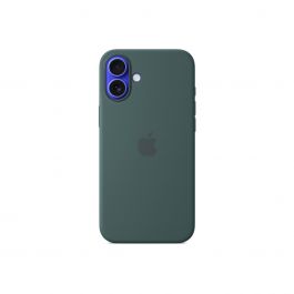 Husa de protectie Apple cu MagSafe pentru iPhone 16 Plus, Silicon, Lake Green (Seasonal)