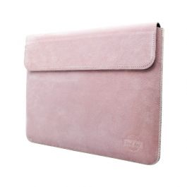 Husa de protectie Red Ant cu clapă pentru MacBook Pro 14, Piele, Roz