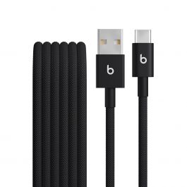 Cablu Beats USB-A la USB-C de 1,5 m, Woven, Negru