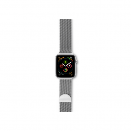 Curea Epico pentru Apple Watch 42/44/45mm Milanese Argintiu