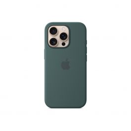 Husa de protectie Apple cu MagSafe pentru iPhone 16 Pro, Silicon, Lake Green (Seasonal)