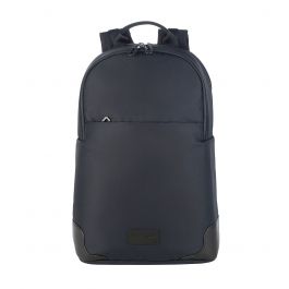 Rucsac Tucano cu elemente de piele, 16", Bleumarin/Negru