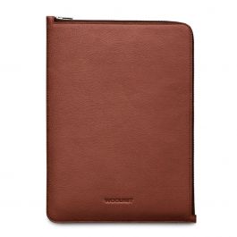 Husa de protectie Woolnut Folio pentru MacBook Pro (13" si 14"), MacBook Air 13", Piele, Cognac