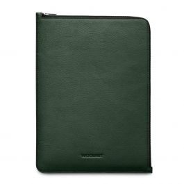 Husa de protectie Woolnut Folio pentru MacBook Pro (13" si 14"), MacBook Air 13", Piele, Verde